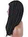 Kalyss 100% Hand Braided Dreadlocks Braids Hair Wigs for Black Women Lightweight Long Rolls Twist Braided Premium Japanese Synthetic Wigs