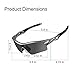 OBERLY Baseball Polarized Sunglasses, Sports Glasses with 4 Interchangeable Lenses for Men Women Cycling Fishing Running Driving Bicycle Golf