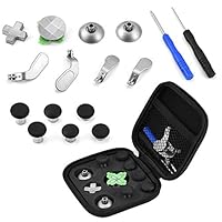 Aeloa Mini Thumb Stick Cap Kit - Magnetic Joystick Button Multi-Functional Replacement Kit Compatible with PS4/ Xbox ONE (Black)