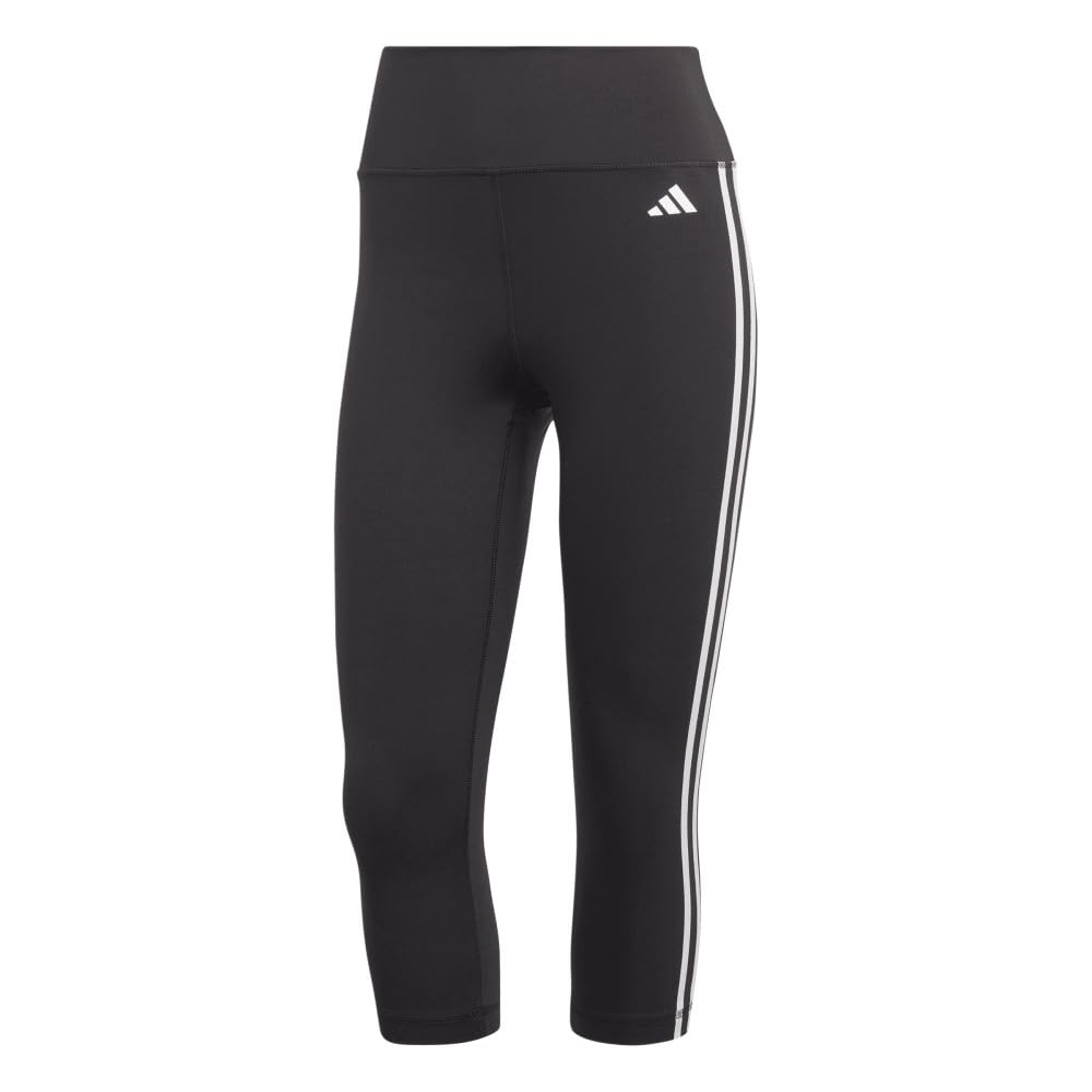 adidas Women's Tights Train Essentials 3-Stripes High-Waisted 3/4 Leggings