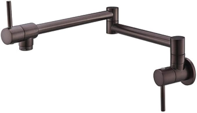 Grifo de cocina de cobre en la pared grifo telescópico giratorio de un