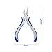 Pandahall 1pc Carbon-Hardened Steel Ferronickel Flat Nose Jump Rings Opener Bending Shaping Tool Handy Jewelry Pliers 5x2.28 Inch