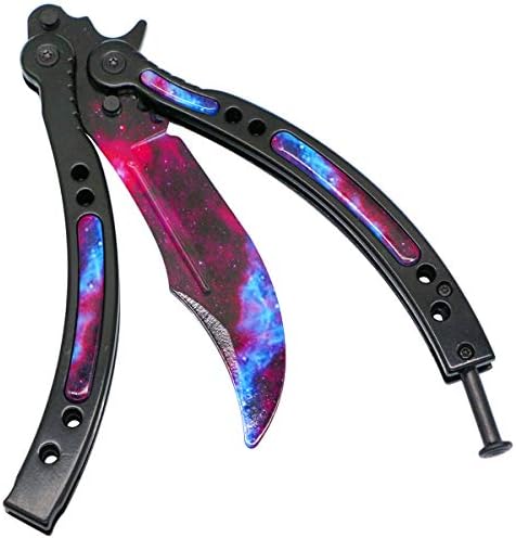 ALPHABE Trainer Curved Practice Training and Training Special Knife, CSGO Comb Unsharpened Blade