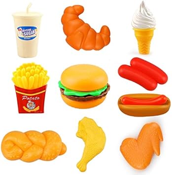 comida en miniatura de juguete