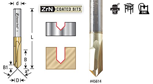 Online Shop Amana Tool zero Pt 90 V Groove Engraving 1 8 Dia X 5 8 X 1 8 Shank All Goods Are Specials Www Margotcosasdelavida Com