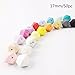 DIY Beads for teether mix color 50pc Large 17mm geometric/hexagon DIY necklace/ Bracelet baby teething beads