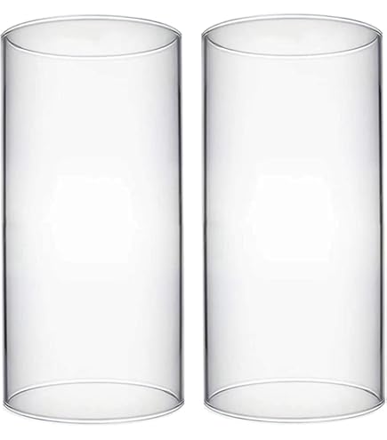 Manchon Bougeoir Ouragan En Verre Transparent - Abat-Jour Coupe-Vent Pour Bougies Pilier Et Cheminée