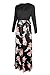 SUNNOW Womens Sexy Ladies Deep V Neck Party Dress Maxi Long Evening Dress (L, Black2)