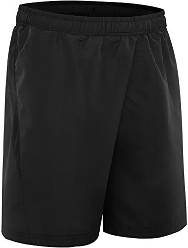 HSFEO Mens Swim Trunks Quick Dry Striped Beach Board Shorts,Black,Large