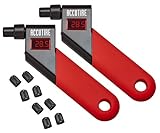 Accutire MS-4021R Digital Tire Pressure Gauge with 8 Valve Caps (2 Pack)