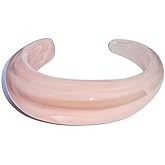 Zhang shine Resin Bangle Bracelet for Women - Colorful Pink Blue Transparent Irregular Geometric Round Square Acrylic Wristbands Plate Cuff Bracelet Vintage Wide Plastic Statement Jewelry