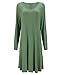 Tandisk Women's Long Sleeve Casual Loose T-Shirt Dress