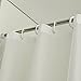 Eforcurtain Small Size 36 by 72 Inch Semi-Transparent EVA Shower Curtain Liner with 2 Magnets Metal Grommets Bathroom Curtain Liner Waterproof