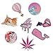Cute Teen Girl Pink Stickers Pack Cool, 100 Pcs Vinyl Waterproof Stickers, for Laptop, Luggage, Car, Skateboard, Motorcycle, Bicycle Decal Graffiti Patches