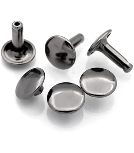 Amazon.com: CRAFTMEMORE 8mm Cap x 8mm Post Leather Rivet Double