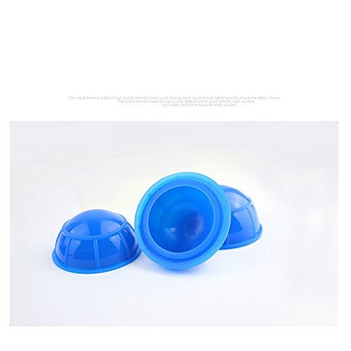 Healthcom Silicone Cupping Set Acupuncture Cupping Therapy Set Professional Body Massage Cup Set,12 Pcs(Blue)