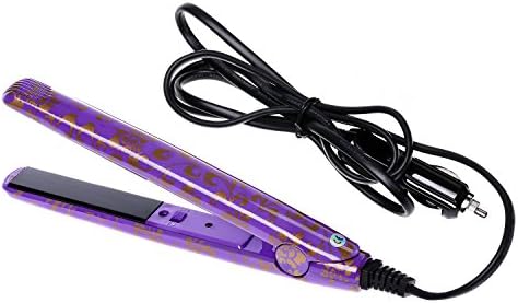 INMISS Portable Plate Car Mini Travel Hair Straightener Flat Iron Plug 12V (purple)
