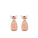 The Pineapple Co Pineapple 2 Oz. Shot Glasses by W&P Design, Set of Two, Handmade, Copper (Rose Gold)