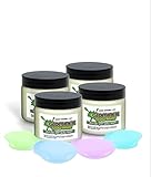(Pack of 4) Glominex O959 Glow in the Dark Paint 2 oz Jars - Invisible Day Assorted