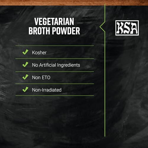 FRONTIER CO-OP VEGETARIAN BROTH POWDER, 6.98 OZ – SAVORY BLEND FOR SOUPS, CASSEROLES, AND CURRIES