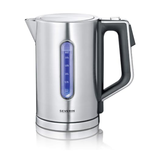 Severin Wasserkocher, 1,7 L, Kalkfilter, 1-Hand-Bedienung, 3000 W