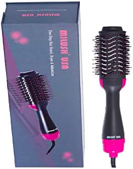 MILUSH USA One Step Hair Dryer, Hot Air Brush, Straightener & Volumizer - 110V - US Seller! Buy the original one by making sure"sold by" says MILUSH USA that ships from USA. Others sell fake MILUSH !