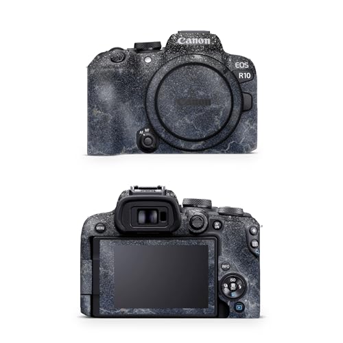 Glossy Glitter Camera Skin Compatible with Canon EOS R10 Camera (2022) - Dark S…