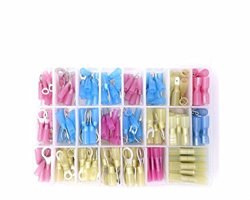Darius 240pcs Heat Shrink Wire Connector Kit Waterproof Automotive Terminals Set