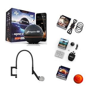 Deeper Smart Sonar Pro Set + Smartphone Support + Night Fishing Cover + Flexarm