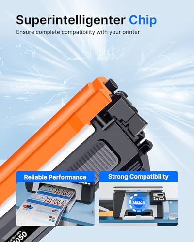 GPC Image TN1050 Compatible for Brother TN1050 TN-1050 Toner Cartridges for DCP-1612W DCP-1610W HL-1210W MFC-1910W HL-1112 HL-1212W DCP-1510 MFC-1810 DCP-1612 (Black, 2-Pack)