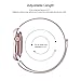 ALNBO Compatible 42mm Watch Band Stainless Steel Mesh Magnetic Replacement Wrist Band with Metal Protective Case for iWatch Series 3 Series 2 Series 1 Rose Gold