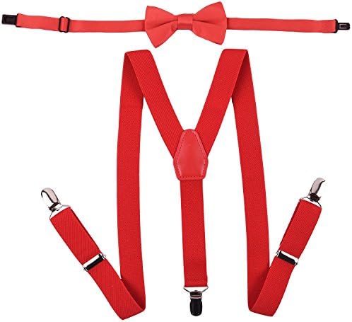 WDSKY Baby Boys' Bow Tie and Suspenders Set Fashion Y Back