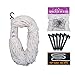 Pawliss Halloween Decorations Outdoor, Giant Dense Spider Web with Super Stretch Cobweb Set Yard Decor, White, 16 feet