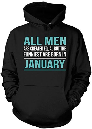 Funniest Men Are Born In January Funny Gift Velveteen Heavy Blend Pullover Adult Unisex Hoodie Sweatshirt