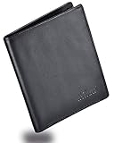 Vertical Bifold Wallet Slim RFID Mens Leather Wallets Thin Credit Card Holder