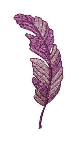 ID #7262 Purple Violet Bird Feather Animal Iron On Embroidered Patch Applique