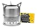 wolfyok Portable Stainless Steel Wood Burning Camp Stove (TM) Outdoor Firewood/Wood Camp Stove for Camping, Hunting, Backpacking, Picnic