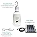 Solar Bulb, PRODELI Outdoor Indoor Portable LED Emergency Blub Hanging 7W E27 Base 12-LED 2600mAh Tent Light and Fan Rechargeable Battery Lantern Lamp for Camping Fishing Hiking Party with USB