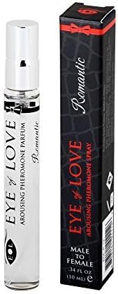 Romantic by Eye of Love Best Pheromone Cologne Parfum Spray to Attract Women, Highest Concentration, Travel Size.33 fl. oz. (10 ml) by Eye of Love