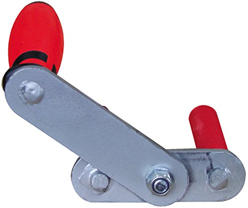 Stubai 441604 Left/Right Manual Straddle Panel Lifter, Silver/Red