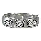 Silver Eye of Horus Ra Udjat Egyptian Ring for men or women sz 4-15