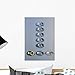 Wallmonkeys Elevator Buttons Wall Decal Peel and Stick Graphic WM33915 (18 in H x 13 in W)