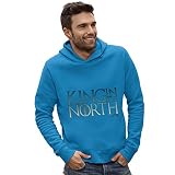 Twisted Envy Men's King In The North Azure Blue Hoodie X-Large