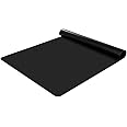 KitchenRaku Extra Large Silicone Mat for Kitchen Worktop Protector, Thickened Nonstick Heat Resistant Countertop Mat, Nonskid Placemat, Craft Mat, Table Mat (Black, 15.7"x23.6")