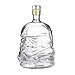 Uarter Unique Whiskey Carafe Wine Decanter Glass Bottle, Suitable for Whiskey, Vodka and Wine, Transparent Color