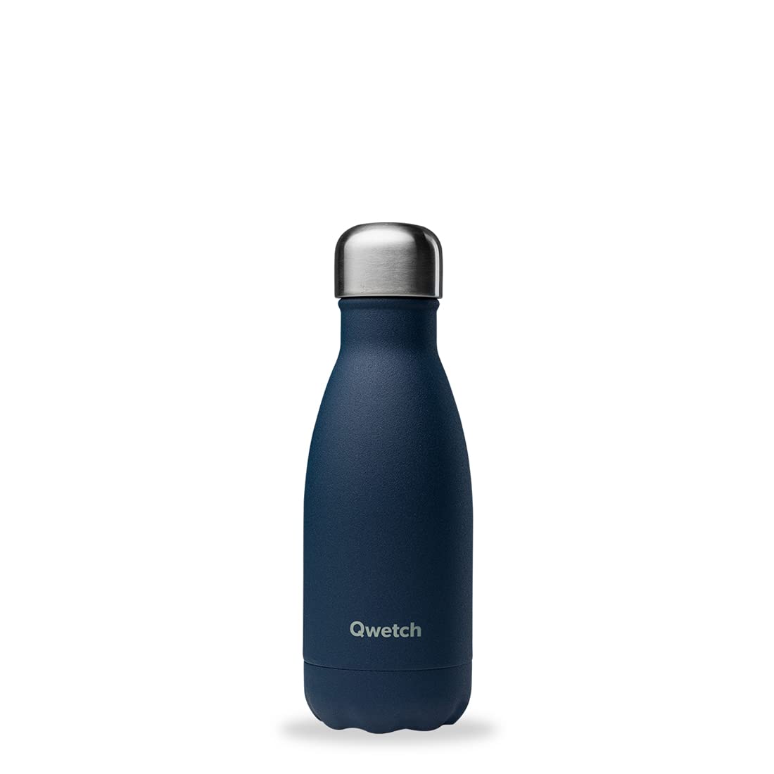 Qwetch - Insulated Originals Bottle - Blue Navy 260 ml - Stainless Steel Water Bottle - 24h Cold and 12h Hot - Leakproof, BPA Free & Reusable for Sports & Travel