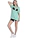 Haoduoyi Womens Cute Tie Dye Alien Print Hipster Indie Swag T-Shirts