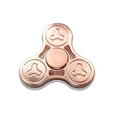 Copper Hand Spinner Toy - Fidget Focus Toy with Never-Ending Spin - Made from Highest Quality Bearings + Injection Moulding - Relieve Your ADHD and Stress at Work