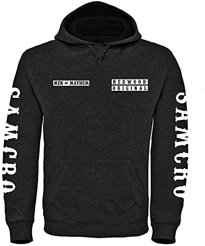 Sons Of Anarchy Custom Charter Deluxe Hoodie Pullover - Redwood Original Jax Teller Patch