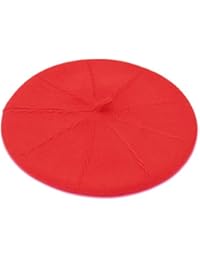 French Beret Hat,Reversible Solid Color Cashmere Beret Cap for Womens Girls Lady Adults (Red1)